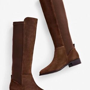 Talbots Genuine Suede Tall Boots in Size 9.5